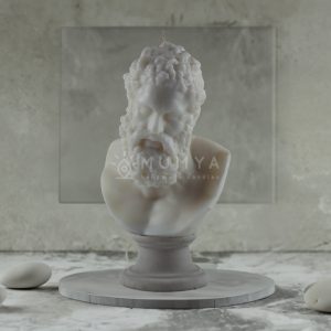 Alternative view of Herkül (Herakles) Büst Mum Beton Kaide